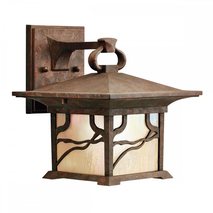 Kichler QN-MORRIS-M Morris 1 Light Medium Wall Lantern Distressed Copper