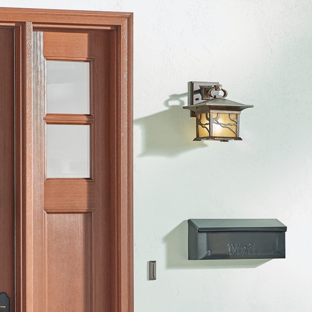 Kichler QN-MORRIS-M Morris 1 Light Medium Wall Lantern Distressed Copper