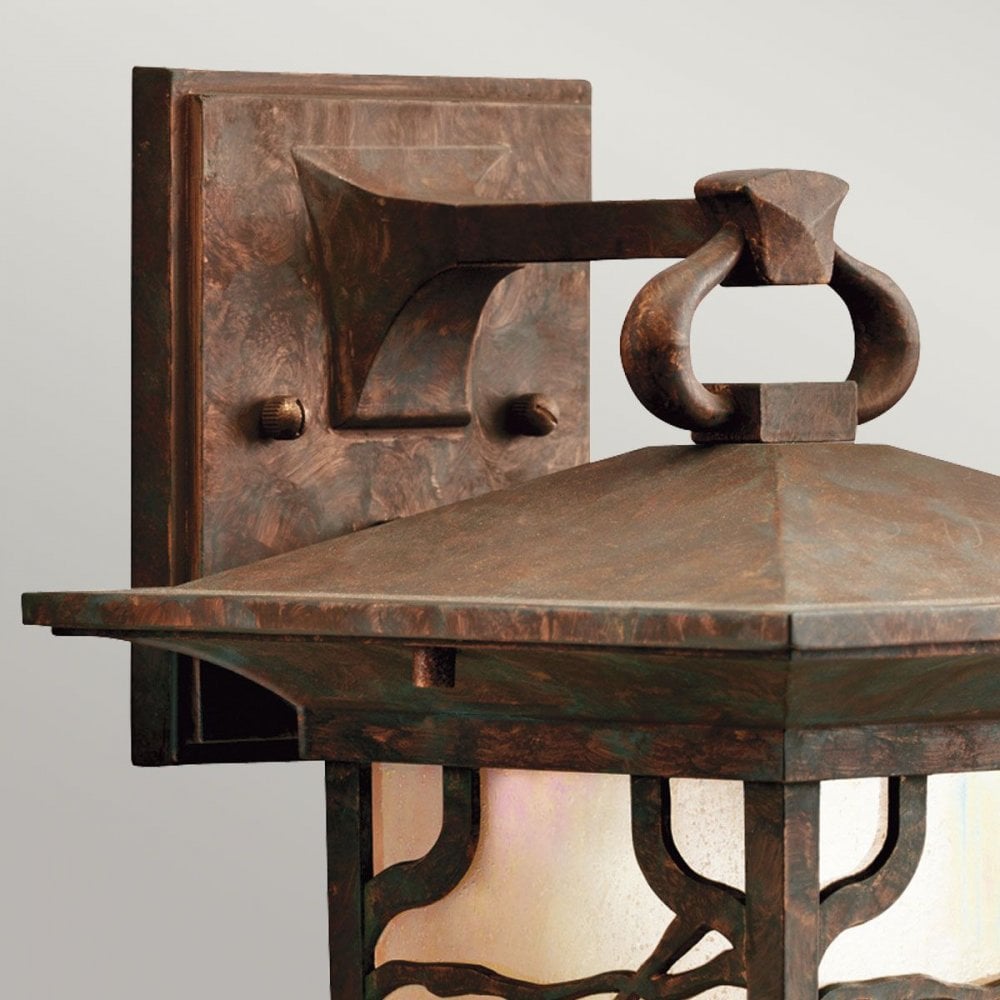 Kichler QN-MORRIS-M Morris 1 Light Medium Wall Lantern Distressed Copper