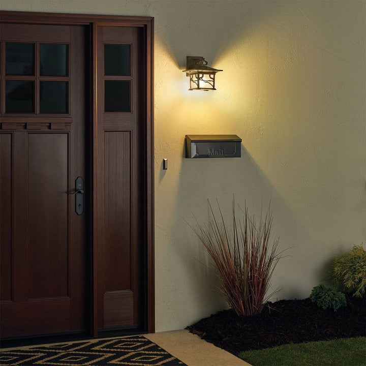 Kichler QN-MORRIS-M Morris 1 Light Medium Wall Lantern Distressed Copper