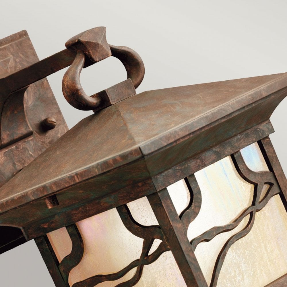 Kichler QN-MORRIS-M Morris 1 Light Medium Wall Lantern Distressed Copper