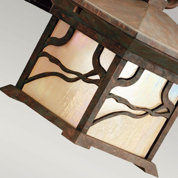 Kichler QN-MORRIS-M Morris 1 Light Medium Wall Lantern Distressed Copper
