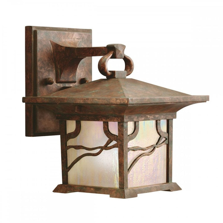 Kichler QN-MORRIS-S Morris 1 Light Small Wall Lantern Distressed Copper