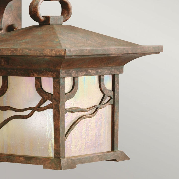 Kichler QN-MORRIS-S Morris 1 Light Small Wall Lantern Distressed Copper