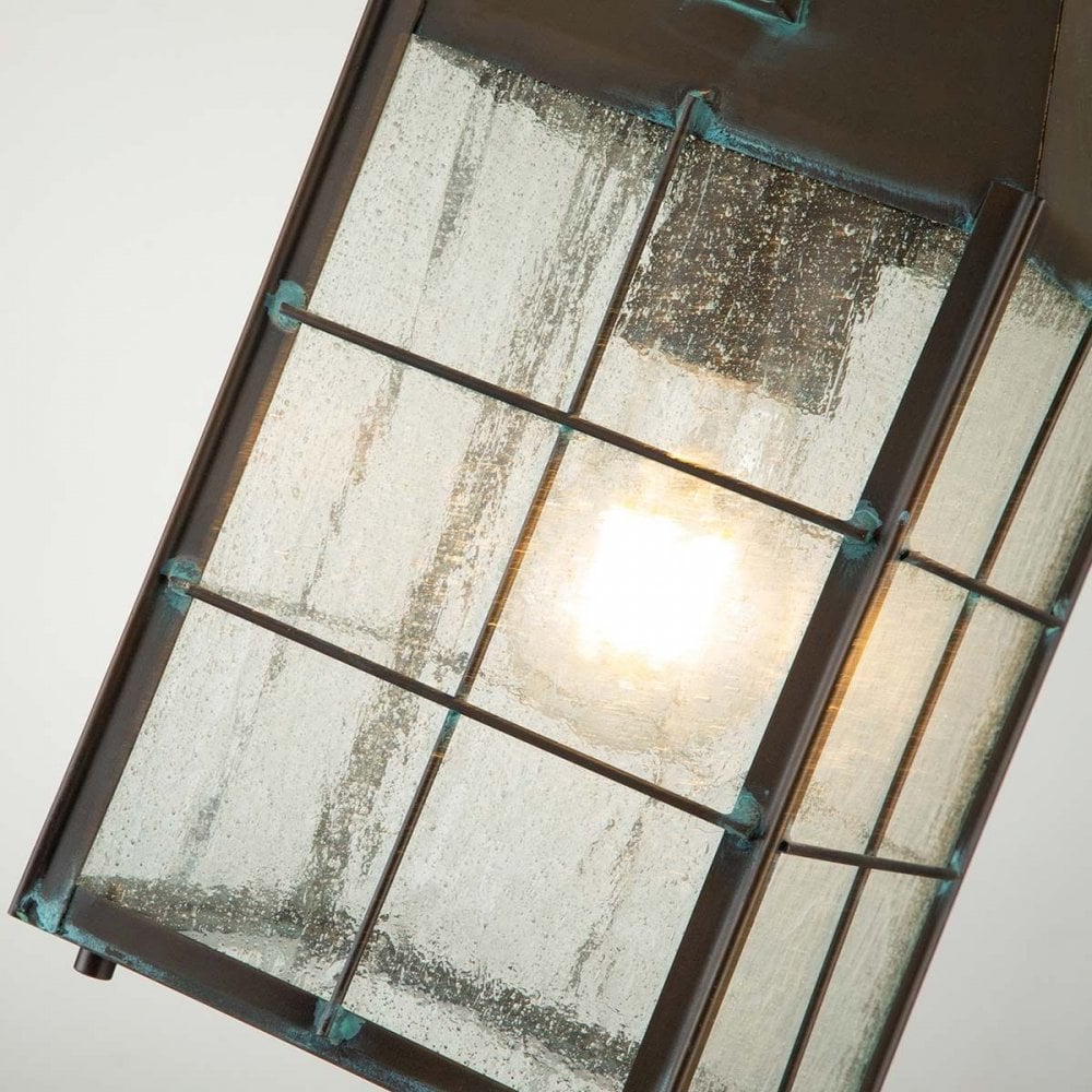 Hinkley QN-NANTUCKET8-M-AS Nantucket 1 Light Medium Chain Lantern Aged Brass