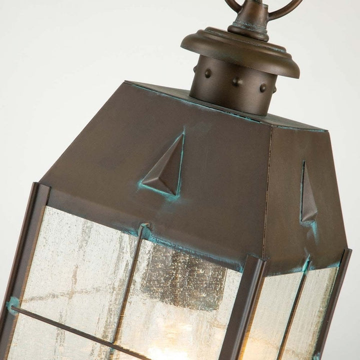 Hinkley QN-NANTUCKET8-M-AS Nantucket 1 Light Medium Chain Lantern Aged Brass