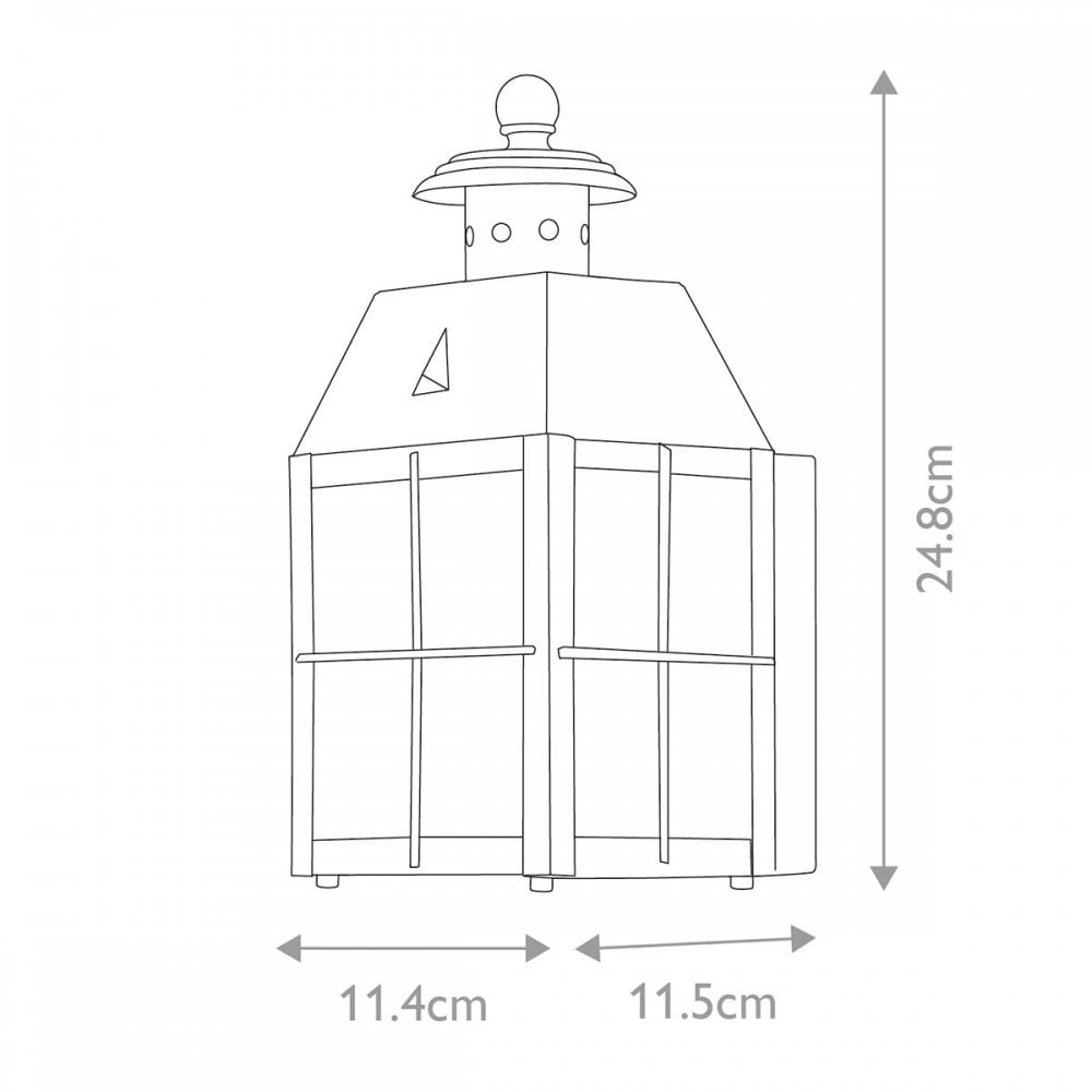Hinkley QN-NANTUCKET-XS-AS Nantucket 1 Light Extra Small Wall Lantern Aged Brass