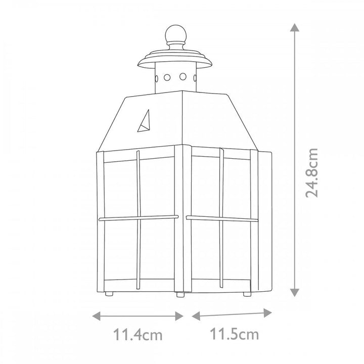 Hinkley QN-NANTUCKET-XS-AS Nantucket 1 Light Extra Small Wall Lantern Aged Brass