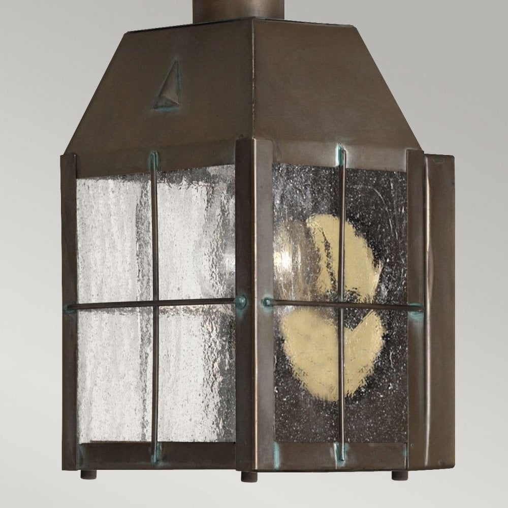 Hinkley QN-NANTUCKET-XS-AS Nantucket 1 Light Extra Small Wall Lantern Aged Brass