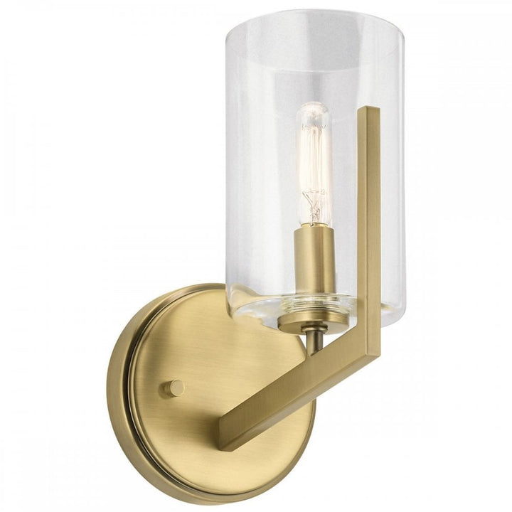 Kichler QN-NYE1-BNB Nye 1 Light Wall Light - Brass Brushed Natural Brass