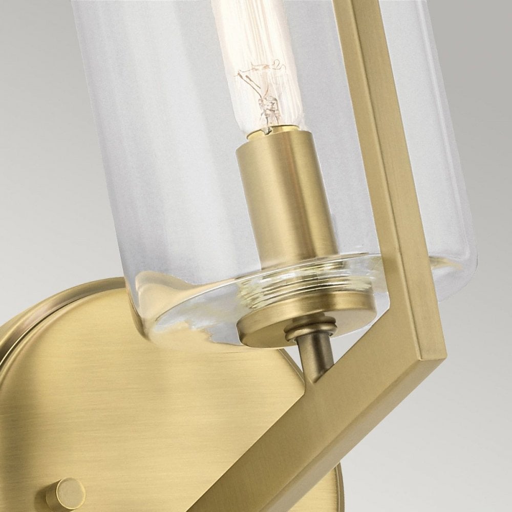 Kichler QN-NYE1-BNB Nye 1 Light Wall Light - Brass Brushed Natural Brass