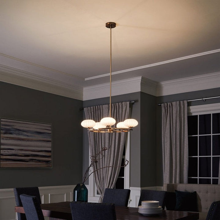 Kichler QN-PIM5-FXG Pim 5 Light Chandelier - Gold