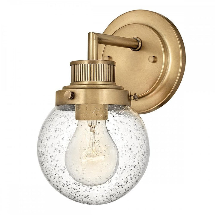 Hinkley QN-POPPY1-HB-BATH Poppy 1 Light Wall Light - Brass
