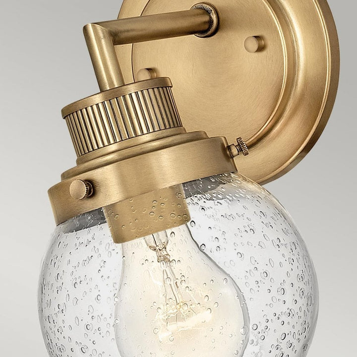 Hinkley QN-POPPY1-HB-BATH Poppy 1 Light Wall Light - Brass
