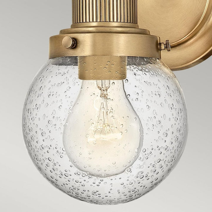 Hinkley QN-POPPY1-HB-BATH Poppy 1 Light Wall Light - Brass