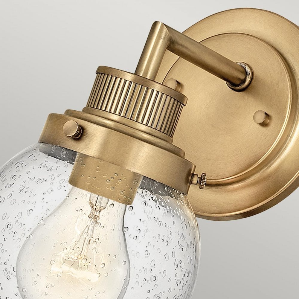 Hinkley QN-POPPY1-HB-BATH Poppy 1 Light Wall Light - Brass