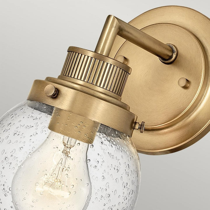 Hinkley QN-POPPY1-HB-BATH Poppy 1 Light Wall Light - Brass
