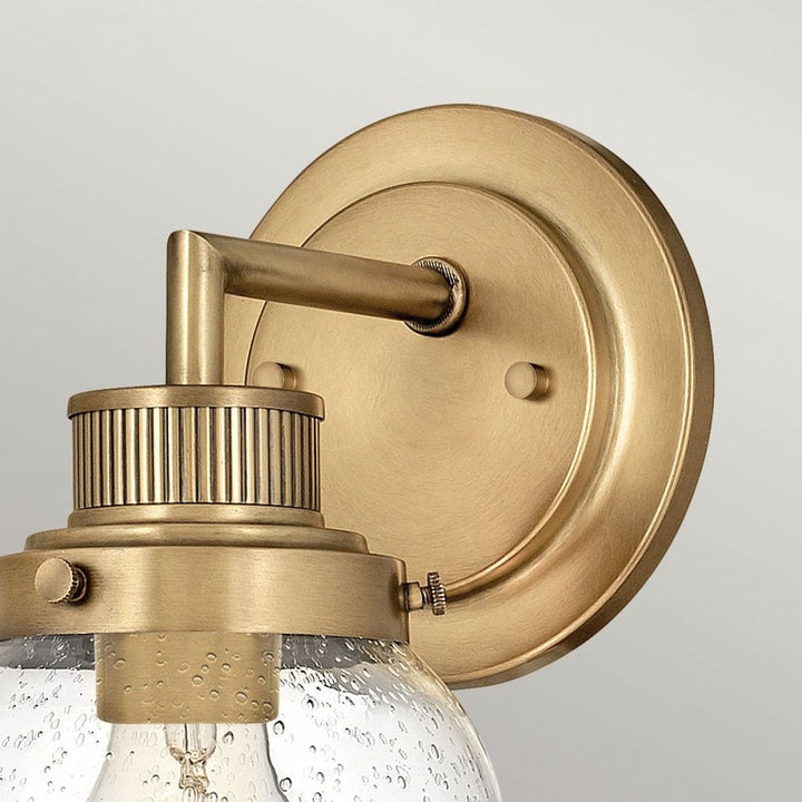 Hinkley QN-POPPY1-HB-BATH Poppy 1 Light Wall Light - Brass