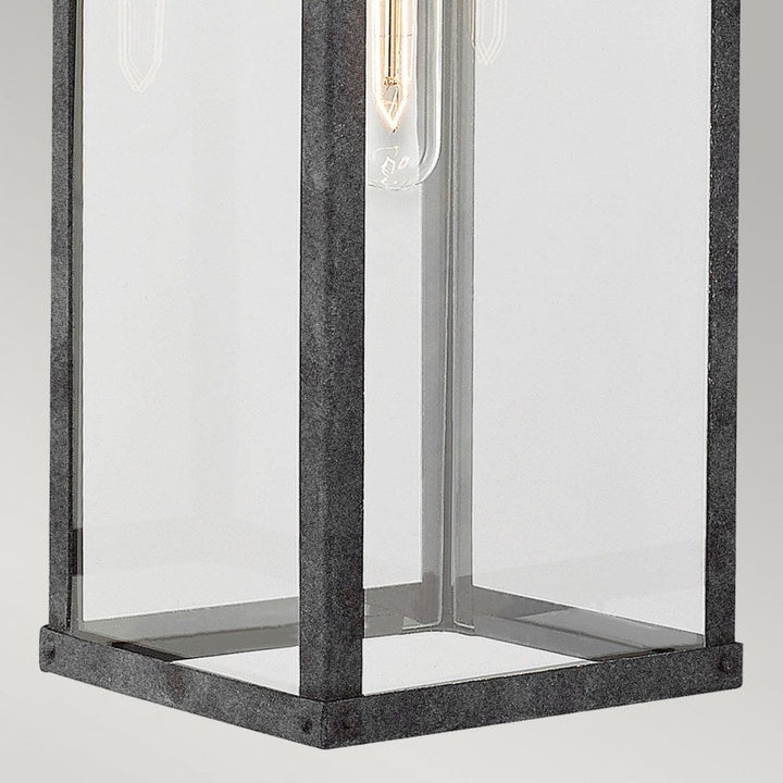 Hinkley QN-PORTER-L-DZ Porter 1 Light Large Wall Lantern Aged Zinc