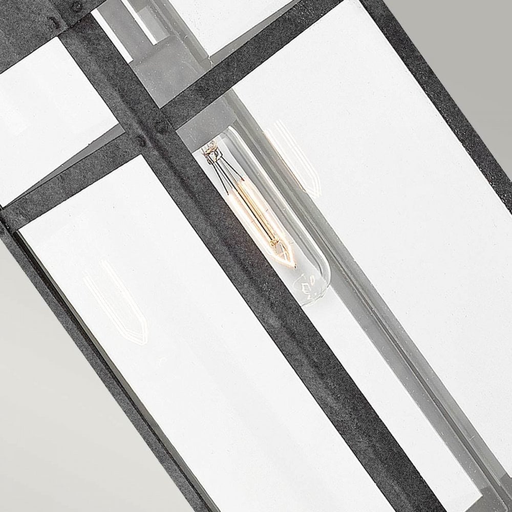 Hinkley QN-PORTER-L-DZ Porter 1 Light Large Wall Lantern Aged Zinc