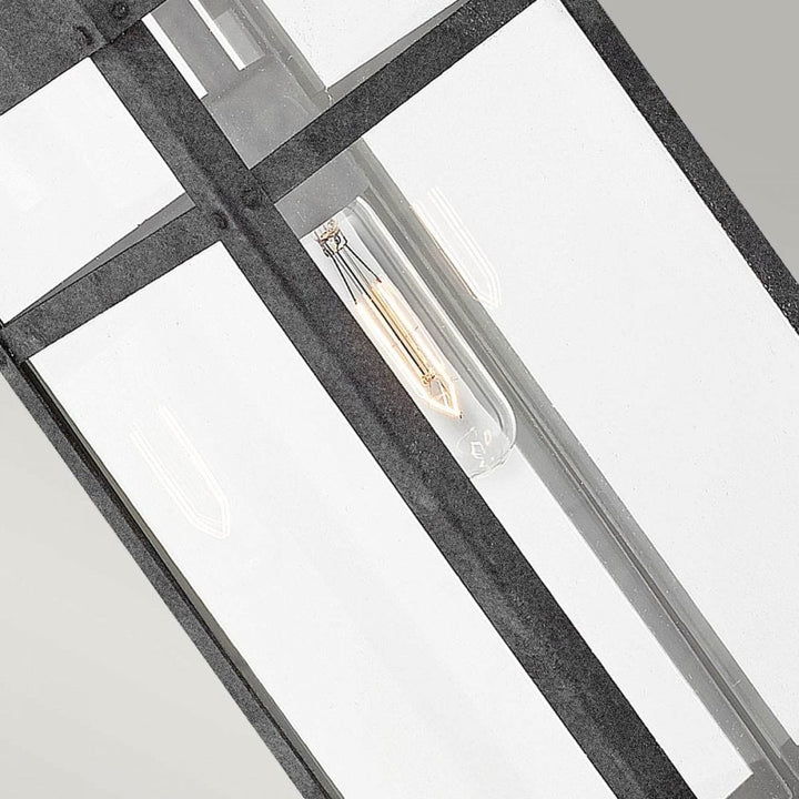 Hinkley QN-PORTER-L-DZ Porter 1 Light Large Wall Lantern Aged Zinc