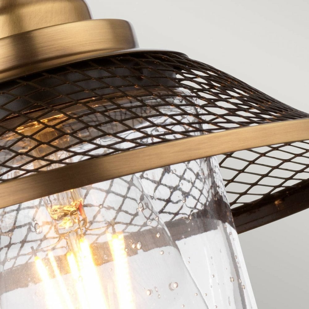 Hinkley QN-RIGBY1-BATH-AN Rigby 1 Light Wall Light - Antique Nickel Antique Nickel &amp; Heritage Brass
