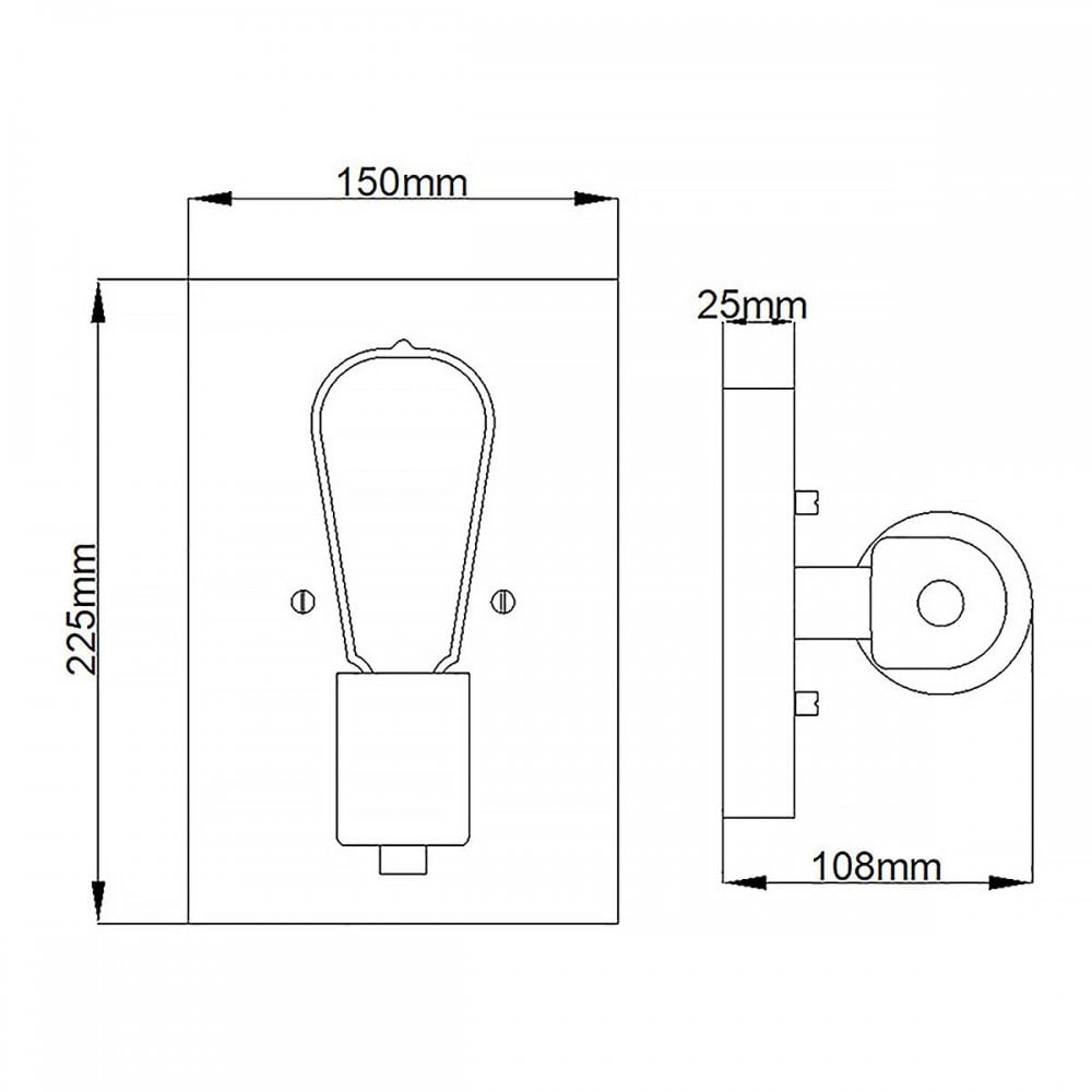 Hinkley QN-SILAS1-DZ Silas 1 Light Wall Light Aged Zinc &amp; Heritage Brass