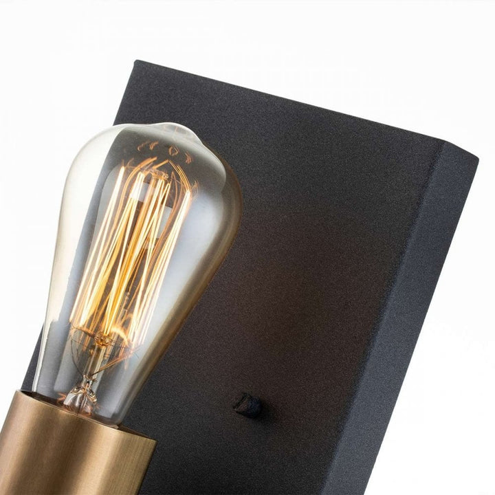 Hinkley QN-SILAS1-DZ Silas 1 Light Wall Light Aged Zinc &amp; Heritage Brass