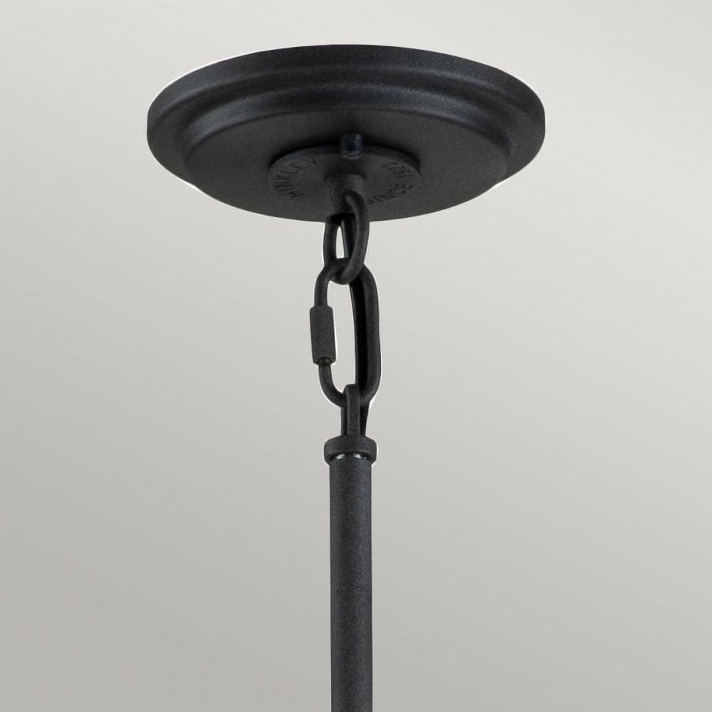 Hinkley QN-SILAS-8P-DZ Silas 8 Light Pendant/ Semi-Flush Aged Zinc &amp; Heritage Brass