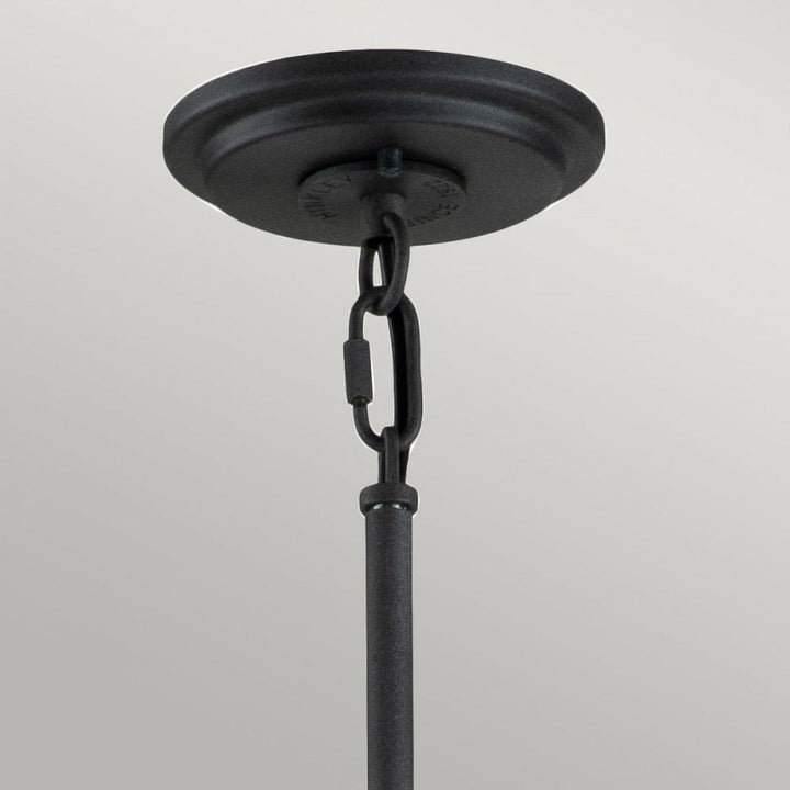 Hinkley QN-SILAS-8P-DZ Silas 8 Light Pendant/ Semi-Flush Aged Zinc &amp; Heritage Brass