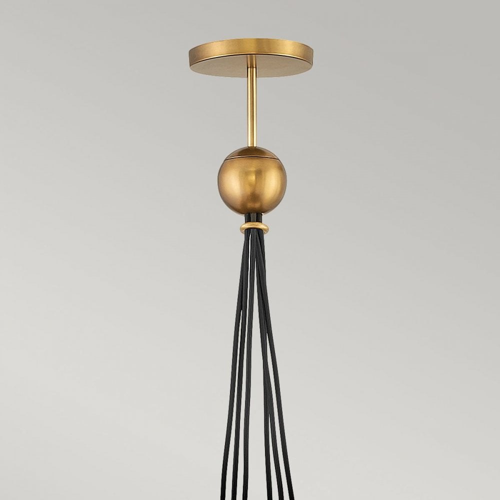 Hinkley QN-SKYE-6P Skye 6 Light Pendant Heritage Brass