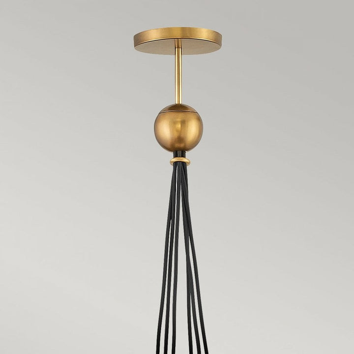 Hinkley QN-SKYE-6P Skye 6 Light Pendant Heritage Brass
