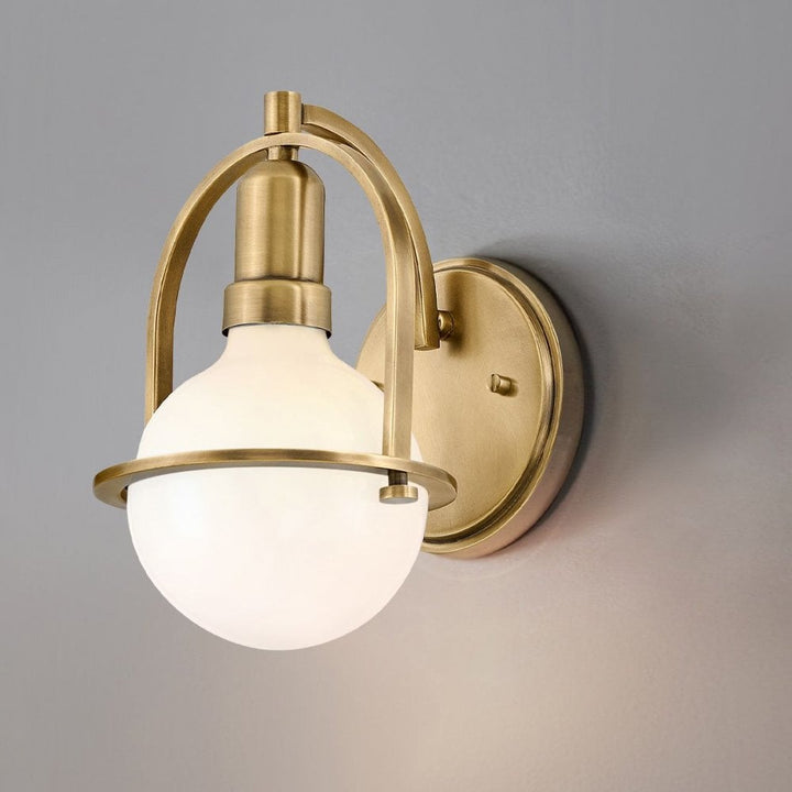 Hinkley QN-SOMERSET1-HB Somerset 1 Light Wall Light - Brass
