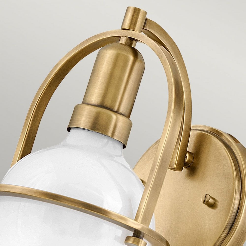 Hinkley QN-SOMERSET1-HB Somerset 1 Light Wall Light - Brass