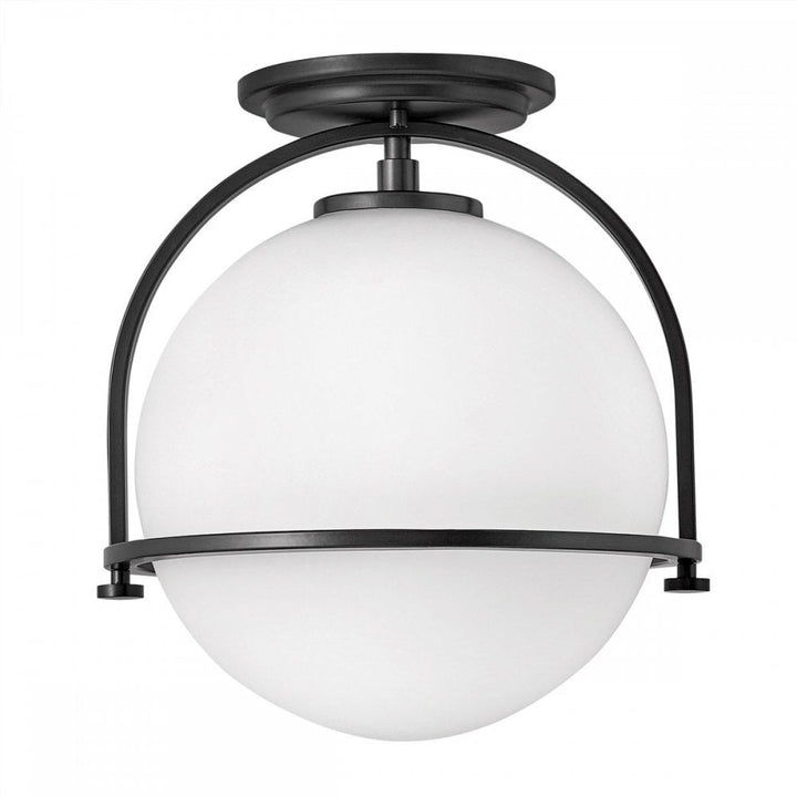 Hinkley QN-SOMERSET-F-O-BK Somerset 1 Light Flush - Black
