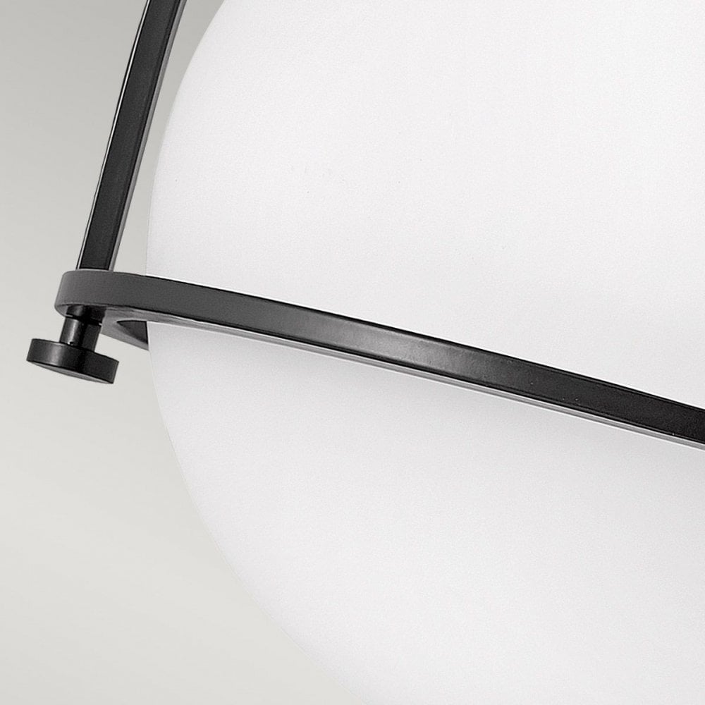 Hinkley QN-SOMERSET-F-O-BK Somerset 1 Light Flush - Black