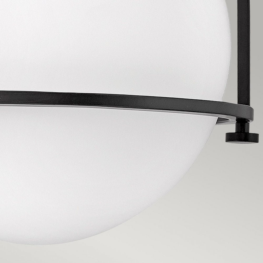 Hinkley QN-SOMERSET-F-O-BK Somerset 1 Light Flush - Black