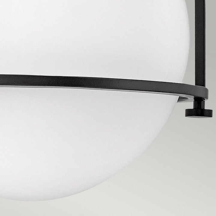 Hinkley QN-SOMERSET-F-O-BK Somerset 1 Light Flush - Black