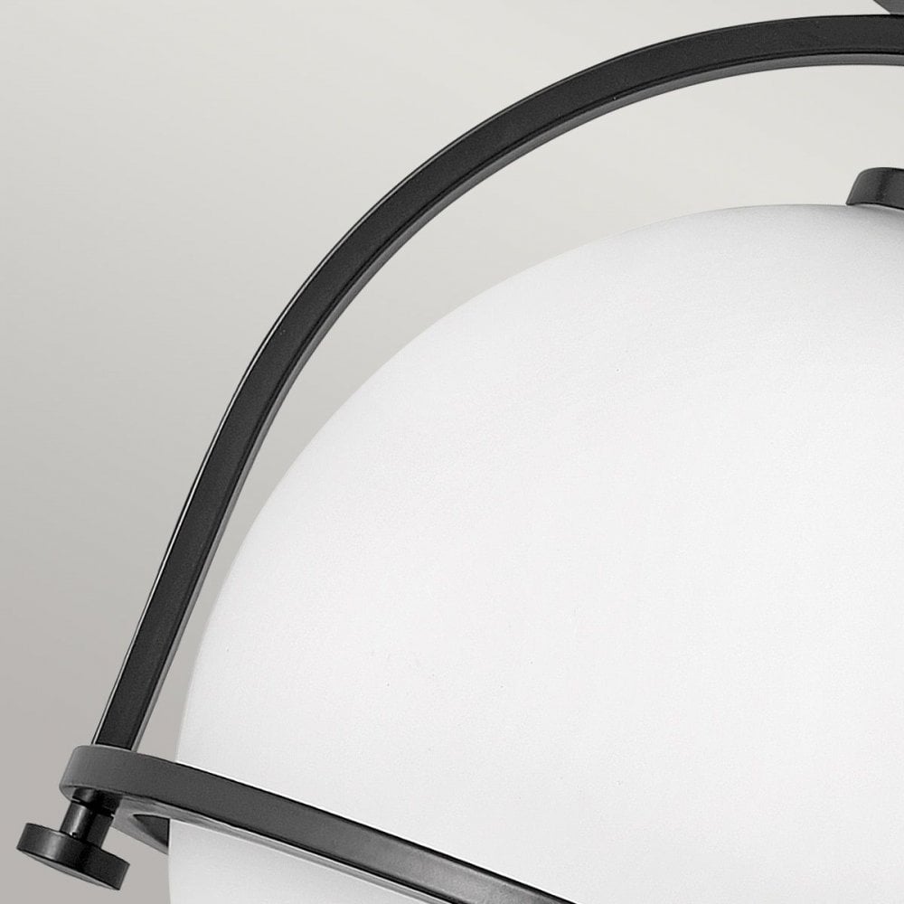 Hinkley QN-SOMERSET-F-O-BK Somerset 1 Light Flush - Black