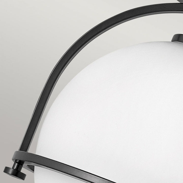 Hinkley QN-SOMERSET-F-O-BK Somerset 1 Light Flush - Black