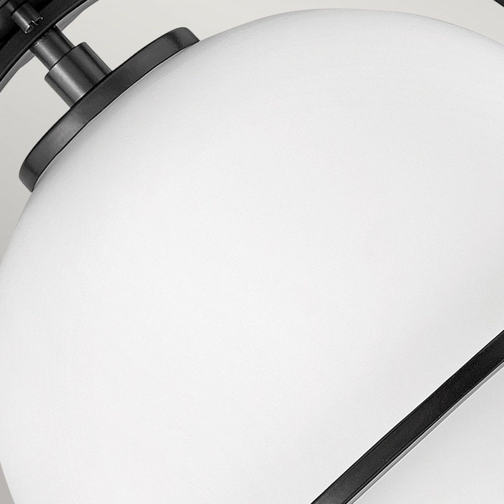 Hinkley QN-SOMERSET-F-O-BK Somerset 1 Light Flush - Black