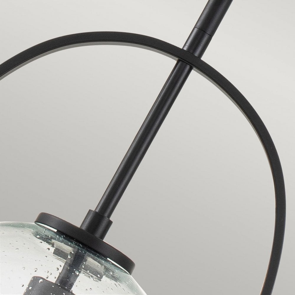 Hinkley QN-SOMERSET-P-C-BK Somerset 1 Light Medium Pendant - Black/Clear
