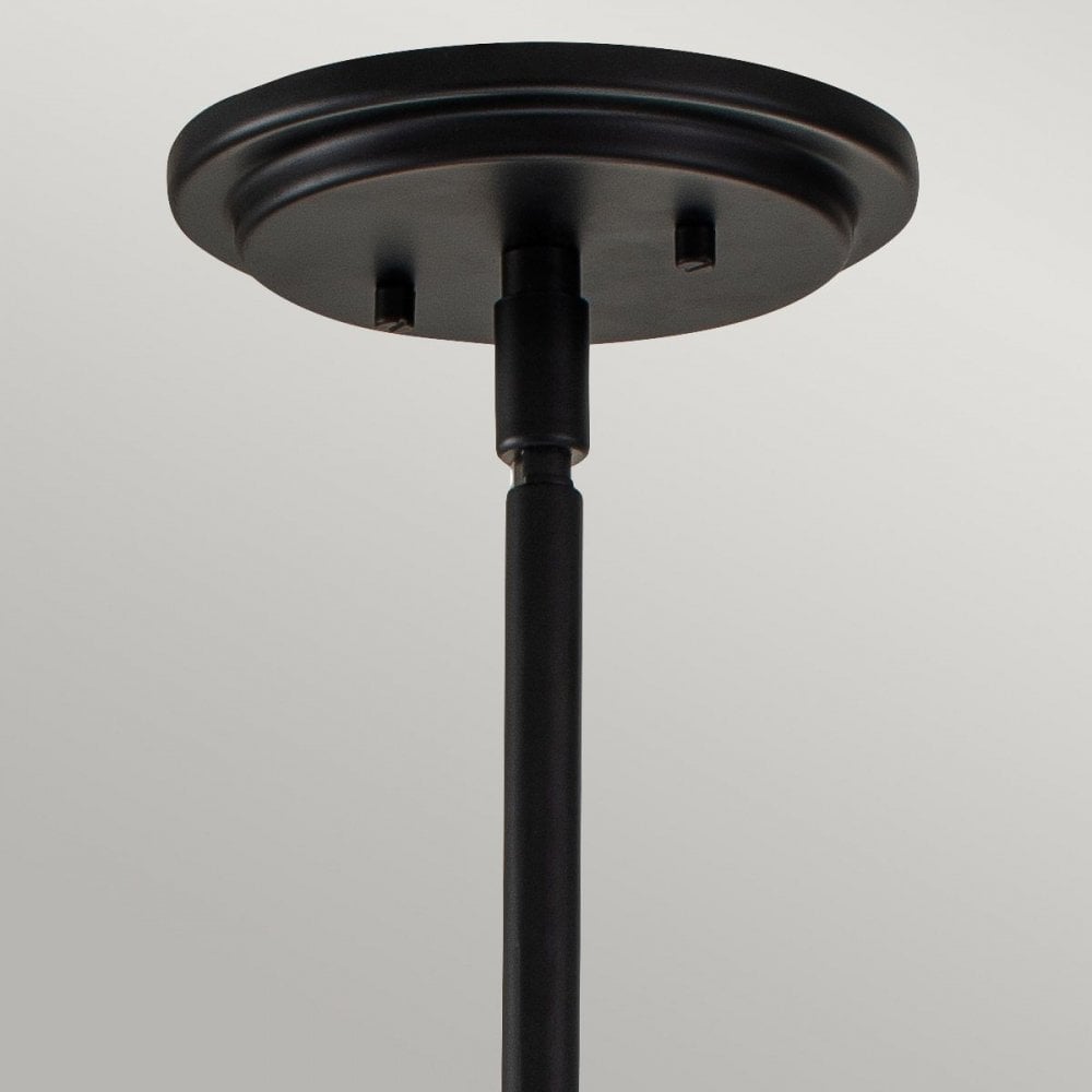 Hinkley QN-SOMERSET-P-C-BK Somerset 1 Light Medium Pendant - Black/Clear