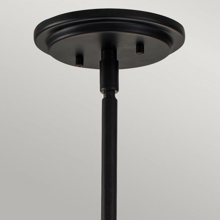 Hinkley QN-SOMERSET-P-C-BK Somerset 1 Light Medium Pendant - Black/Clear