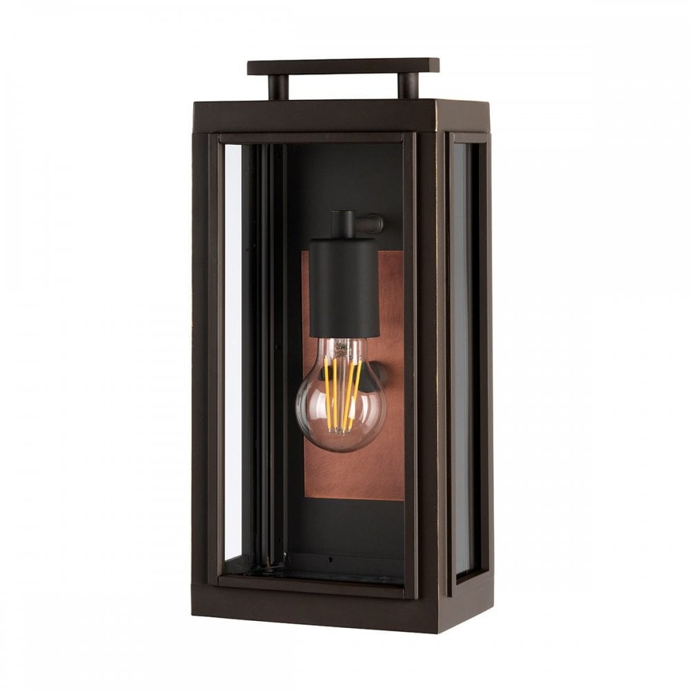 Hinkley QN-SUTCLIFFE-S-OZ Sutcliffe 1 Light Wall Lantern - Oil Rubbed Bronze &amp; Copper