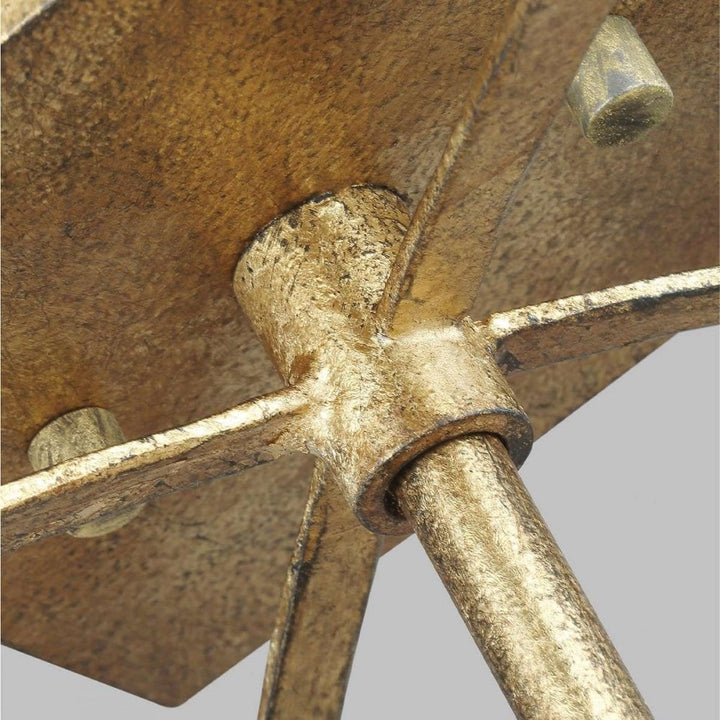 Feiss QN-THAYER-SF-ADB Thayer 4 Light Semi-Flush Antique Gild