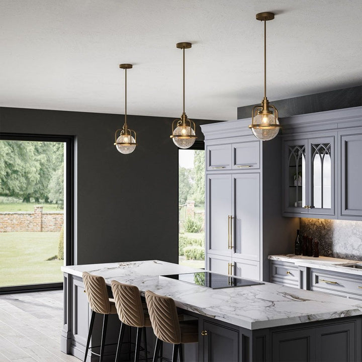 Kichler QN-TRIOCENT-P-NBR Triocent 1 Light Pendant/ Semi-Flush - Brass