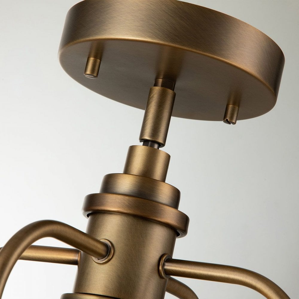Kichler QN-TRIOCENT-P-NBR Triocent 1 Light Pendant/ Semi-Flush - Brass