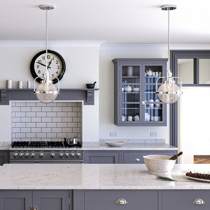 Kichler QN-TRIOCENT-P-PN Triocent 1 Light Pendant/ Semi-Flush- Nickel