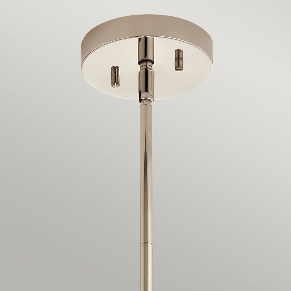 Kichler QN-TRIOCENT-P-PN Triocent 1 Light Pendant/ Semi-Flush- Nickel